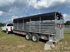 2026 20    Livestock Stoll Trailer W  Tube Sides And Black Canvas Top