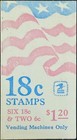 Us 1893a  Flag Stars Booklet Pane With Cover 1981  Mint Nh Og  Free Shipping 
