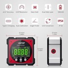 Lcd Display Digital Angle Finder With Dual Laser  4x90  magnetic Angle Gauge