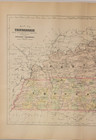 Antique Detailed Copperplate Hand Colored Map Virginia Johnson Cyclopaedia 1897