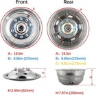 2008-2024 Ram 4500 5500 19 5   10 Lug Stainless Dual Wheel Simulators Rim Covers