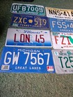 License Plate Lot Of 8 Colorado nj fl  illinois michigan new Hampshire