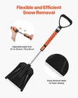 New Snow Shovel And Snow Brush  42 In Extendable Snows Broom   Ice Scraper Wit