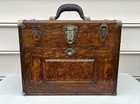Vtg H  Gerstner   Son 7 Drawers Oak Wood Machinist Tool Chest Box Model 041