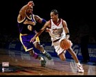 Kobe Bryant Vs Allen Iverson Signed Both Rookies Ticket       12 29 1996 Psa Auto 10