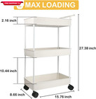 Baby Diaper Caddy  Plastic Movable Cart For Newborn Nursery Essentials Diaper St