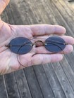 Vintage Antique 1890s - 1900s Rimless Smoked Lens Sun Glasses
