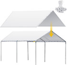 10 X 20 Ft Heavy Duty Carport Canopy Waterproof Garage Car Shelter Tarp Tent For