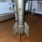 Vintage Astro Mfg  Rocket Ship Mechanical Bank W key Usa