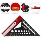 8 In 1 Rafter Square With Carpenter Pencil  7in Multi-purpose Carpenter Squar   