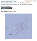 Storkcraft Kids Furniture 33 43 x 53 35 x16 73  Brookside 6-drawer Black Dresser
