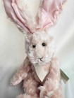 Vintage Russ Berrie Mimosa Pink Bunny Plush Stuffed Animal Cranberry Patch 19   