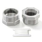 Reducer Hex Bushing 304 Stainless Steel 1-1 2 Npt Male X 1 Npt Female Pipe