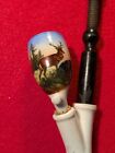 1800 s Vintage German  Swiss Hand Painted Ceramic Tobacco Smoking Pipe Lot 47