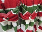 Christmas Holiday New Year Hand Kitchen Towel Red  White  Green Snap  Dish Towel