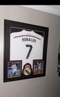 Cristiano Ronaldo Real Madrid Signed Jersey Framed W  Photos Psa Authenticated 