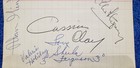 Cassius Clay  muhammad Ali  And Alan Minter Original Signatures 1960s Uk Tour