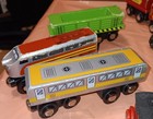Thomas Brio Compatible Wooden Railway Train Track Engine Cargo Cars Lot 41