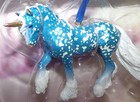 Breyer Metalic Dapple Filigree Blue Eira Unicorn Ornament 4th In Series 2021 New
