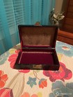 Black Lacquer Jewelry Box With Mother-of-pearl Inlay And Handle