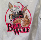 Vintage Coors Light Beer Wolf Jacket Nice Mens Sz L King Louie