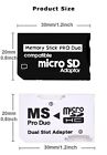 Memory Stick Pro Duo Adapter Micro Sd Sdhc Tf Card Reader Converter Camera Psp