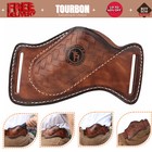 Tourbon Leather Folding fixed Knife Sheath Knives Holder Edc Cover Belt Pouch