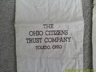 Vintage Lot Of 3canvas Bank Money Bags Toledo Oh Defunct Banks