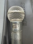 Vintage 1990s Shure Beta 58 Cardioid Dynamic Microphone W  Leather Pouch - Usa