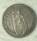 1834 Peru 8 Reales Silver Coin Republica Peruana M m  Km 111 0 903 Bn