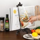 Cast Iron Cookbook Stand - Heavy-duty Metal Recipe Book Holder  Vintage Cast Iro