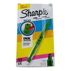 12 Highlighters Sharpie Liquid Narrow Chisel Tip Green Highlighters