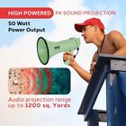 Pyle Lightweight   Portable Bullhorn Megaphone  Aux  3 5mm  Input