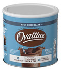 Ovaltine Rich Chocolate Powdered Stir In Drink Mix For Hot And Cold Milk  18 Oz 