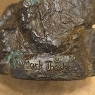 Mark Thesken Bronze Eagle Statue Vintage Signed 7  Tall