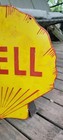 Shell Gasoline Double Sided Vintage Gas Brand Porcelain Sign