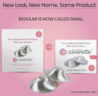 Silverette     The Original Silver Nursing Cups  Nipple Covers For Breastfeeding E