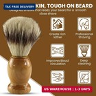 2 Pack Badger Hair Shaving Brush Wood Handle For Shaving Cream