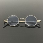 Vintage Small Round 38mm Gold Reading Sunglasses Retro Glasses  100  125  150  3