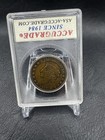 1837 New York Centre Market Hard Times Token Copper Acg Ef-40 Vintage Holder