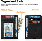Slim Front Pocket Wallet  Rfid Blocking Credit Card Holder