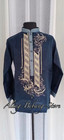 Barong And Filipiniana Blouse Navy Blue
