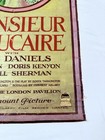 1924 Monsieur Beaucaire Rudolph Valentino Original 17x37    Movie Banner Poster