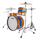 Ludwig Classic Maple Fab 3-pc Shell Pack W 24  Kick - Triband Gold blue Sparkle