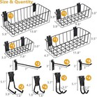 Heavy-duty Slatwall Baskets   Hooks Slatwall Accessories Standard Slatwall