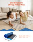 Vevor Floor Underlayment 400 Sq Ft 3mm Recycled Fiber Sound vapor Barrier Blue