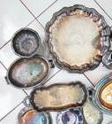Silverplate Huge Lot 21 Pieces Misc Assorted Serving Pieces Vintage 16 Lbs