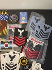 Vtg Us Navy Military Patch Lot Vanguard Petty Officer Rate Insignia Uss America 
