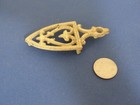 Antique Vintage Children s Toy Sad flat Iron Trivet Stand Cream Color