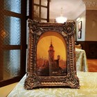 4x6 Vintage Picture Frame  Antique Bronze Gold Ornate Arched Photo Frame